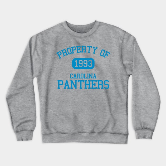 Property of Carolina Panthers Crewneck Sweatshirt by Funnyteesforme